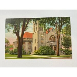 Vintage First‎ Methodist Church Watseka Illinois Postcard 00807